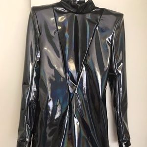 NWOT balmain vinyl. Dress